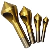 面取り ドリル ビット 面取りカッター 高速度鋼 超硬 円型 バリ取り 面取り範囲 2-5mm/5-10mm/10-15mm/15-20mm 穴開タイプ 4本セット