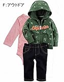 カーターズ Carter's パーカー ボディスーツ パンツ 3点セット ベビー服 男の子 アウトドア (12months(72-78cm)) [並行輸入品]