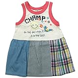 《初夏盛夏対応》 CHILD CHAMP(チャイルド チャンプ) スラブ天竺×布帛ニコチャン切り替えワンピース 120cm/IV NO.C-86182805