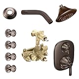 Moen KSPRO-SB-TS203ORB Rothbury Vertical Spa Kit with Shower, Head, Arm, and Flange, Oil Rubbed Bron
