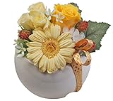 フラデコ　枯れないお花　プリザーブドフラワー【カミュー　イエロー】　カラーは2色から選べます！ (イエロー)