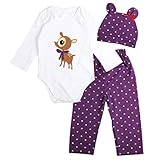 杜屋トヤ 新生児服 上下セット　虹　鹿　縞模様　英字　長袖Ｔシャツ ロンパース　パンツ　帽子 ルームウェア かわいい 洋式 秋 冬 カジュアル 遊び お出かけ プレゼント 女の子 男の子 ユニセックス