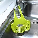 attachmenttou Adjustable Sponge Bathroom Organizer Hanging Rack Holder Baskets Exquisite