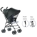 ベビーカート超軽量ポータブルは、冬と夏に座ることができます折りたたみ可能な天幕抗UV取り外し可能な綿のシートクッションベビーキャリッジ46 * 74 * 97cm (色 : 1)