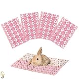 HAPPY SUGAR うさぎ すのこ プラスチック ケージ トイレ モルモット 小動物 マット 休足 安心デザイン 4枚 (ピンク)