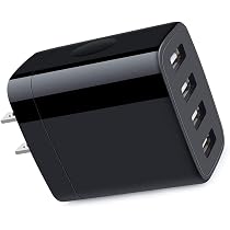 Amazon | ACアタプタ USBコンセント（24W 4口 急速充電器）USB電源