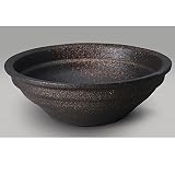 信楽焼 542-03 水流 窯変反型めだか鉢【サイズ】W475mm×H160mm
