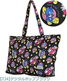 トムとジェリー　トートバッグ　Tom & Jerry Folding Tote Bag Digital pop black Anime Turner [並行輸入品]