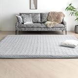 タンスのゲン 超極厚60mm ラグマット Lサイズ 185×240 洗えるカバー 防音 抗菌 防臭 床暖房 ウォッシャブル 65010102(101816)