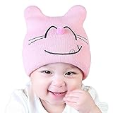 MIOIM ベビー 帽子 赤ちゃん アニマル 猫 ニット帽 ビーニー 可愛い 幼児 ニットキャップ 子供帽子 男の子 女の子 2-12ヶ月