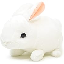 Amazon.co.jp: AQUA ぬいぐるみ ファーム もちもち うさぎ ホワイト