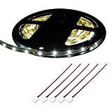 【加工Bセット】 両端子 5M 12V 非防水 1チップ 薄型 LEDテープライト (白色/白ベース)