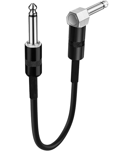 Amazon.co.jp: 30cm パッチケーブル ギターエフェクター用 ブラック