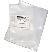 真空バッグ 15 x 25 cm + 20 x 30 cm 100枚セット ビニール袋 食品級 真空パック器使用可能 袋 4ミル エンボス加工 商用グレード 食品保存用バッグ 包装袋 (15 x 25 cm 50枚 + 20 x 30 cm 50枚)