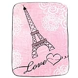 Luvable Friends Character High Pile Blanket, Paris by Luvable Friends