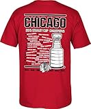 NHL Chicago Blackhawks 2015 Celebration S / S Tee S レッド
