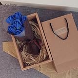 造花， ソープ フラワー お祝い 装飾 花束 石鹸 花 パーティー クリスマス 結婚 記念日 卒業 誕生日 出産 ガールフレンド ギフト 女性 母の日 かわいい SPH-067 (Blue)