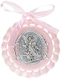 Roman Baby Cradle Medal inギフトボックス ピンク 43084