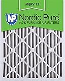 Nordic Pure 12 x 20 x 2 m13 – 3 12 x 20 x 2 MERV 13プリーツAC炉エアフィルタ、ボックスの3、2インチ