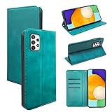 適用 Galaxy A52 5G ケース 手帳型 適用 ギャラクシーA52 5G / A52s 5G 手帳型ケース 適用 Galaxy A52 5G SC-53B スマホケース カバー 手帳型 PUレザー カード収納 財布型 耐衝撃 ケース マグネット スタンド機能付き 5色(適用 Galaxy A52 4G/a52 5G/A52s 5G ケース 手帳型) (グリーン)