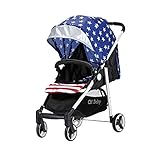 (ニュージャパン) ベビーカー b型 バキ 軽量 コンパクト 片手収納可能 機内に持ち運び可 4.9kg(二代 星柄)