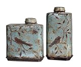 Uttermost Freyaコンテナ4.75 X 8 X 15.5 " ( Set of 2 )、ライトスカイブルー
