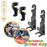 Yogi Primeヘッドレスト車用フック4パック強く、耐久性Backseatヘッドレストハンガーストレージハンドバッグ、財布、コート、食料品のバッグ、ユニバーサル車の自動車シートバックヘッドレストボ