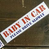 Baby in Car Sticker BI-01：WHステンシル Baby アメリカンなBaby in Car