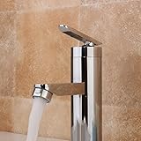 イッピー ブラッシングクロムウォーターフォールバスルーム蛇口シングルハンドルシンクミキサータップ