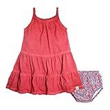 Burt's Bees Baby DRESS ベビー・ガールズ US サイズ: 18 Months カラー: レッド