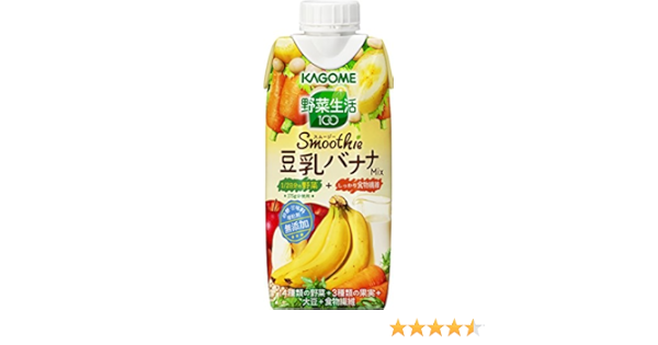Amazon カゴメ 野菜生活100 Smoothie 豆乳バナナmix 330ml 野菜ジュース フルーツジュース 通販