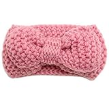 ノーブランド品 　2個　赤ちゃん　女の子　弾性　かぎ針編み　ヘアバンド　ヘッドバンド　カチューシャ　写真　小道具　ピンク　花