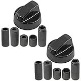 spares2goユニバーサルガス火Trouser押し&ストレージヒーターブラックコントロールノブパック数量: 2