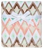Baby Velour Multi-Color Diamond Design Blanket by Baby Starters