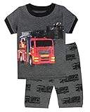 IF Pajamas シャベルカー 子供用 ショーツ パジャマセット コットン100% カラー: グレイ