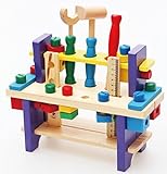 Selfies® 人気のあります ナット組み合わせ分解ツールテーブル 子供の教育玩具 木製子供おもちゃシミュレーション