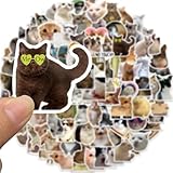 ねこ ステッカー 犬 ステッカー 200枚 にゃん&犬 シール かわいい にゃん 犬の表情 わんにゃん キャット 猫シール パック かわいい動物表情パック 癒し200枚（手帳用・スマホデコ/剥がしやすい）♡ Stickers (N)