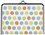 C.R. Gibson Canvas Photo Clutch, Watercolor Dots by C.R. Gibson [並行輸入品]