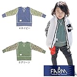 【SiShuNon/FARM】袖迷彩トレーナー ファーム キッズ ネイビー 110cm