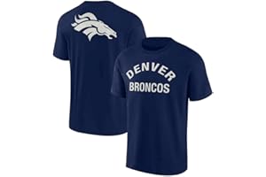 NFL メンズ レディース 半袖Tシャツ 夏 プリント トップス デンバーブロンコス アメフト チーム トレーニング ジャージ ラウンドネック カジュアル トップス