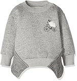 《春秋冬対応》SCHNEE(スネー) ニット付裏毛トレーナー 90cm /杢グレー NO.F-661265