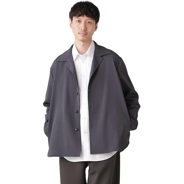 値下げしました！新品タグ付き　ナノユニバース　シアーシングルジャケット　グレー 値下げしました！新品タグ付き ナノユニバース シアーシングル