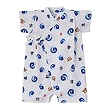 MIKIHOUSE(ミキハウス)プッチー うずまき和柄甚平オール M(70-80cm),グレー