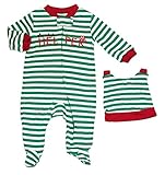 Carter 's Just One Year赤ちゃん男の子用長袖Footed Blanket Sleeper カラー: グリーン