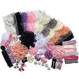 Arlai DIYヘッドバンドキット – Make 32ヘッドバンドと5クリップと2 Sequin Bows