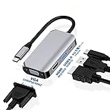 【Ewise】 USB Type-C ハブ 4in1 Type c HDMI VGA アダプタ HDMI出力 VGA USB-C ハブ ドッキングステーション HDMI VGA 拡張 変換アダプター USB3.0 PD 60W 急速充電 高速データ スマホ テレビ ミラーリング モニター出力 hdmi ハブ 分配 分岐 二股 Nintendo switch 対応 タイプC ノートパソコン iPad Android Mac usb-c