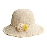 Hatrita-J 特に手仕事のマーフィー帽子の夏の砂浜の日除けの太陽の帽子をパラソルていて、縫代の盥帽