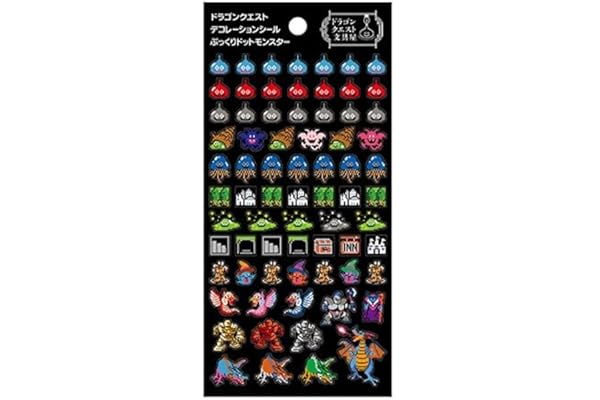 ドラゴンクエスト文具屋 デコレーションシール4 ＜ぷっくりドットモンスター＞