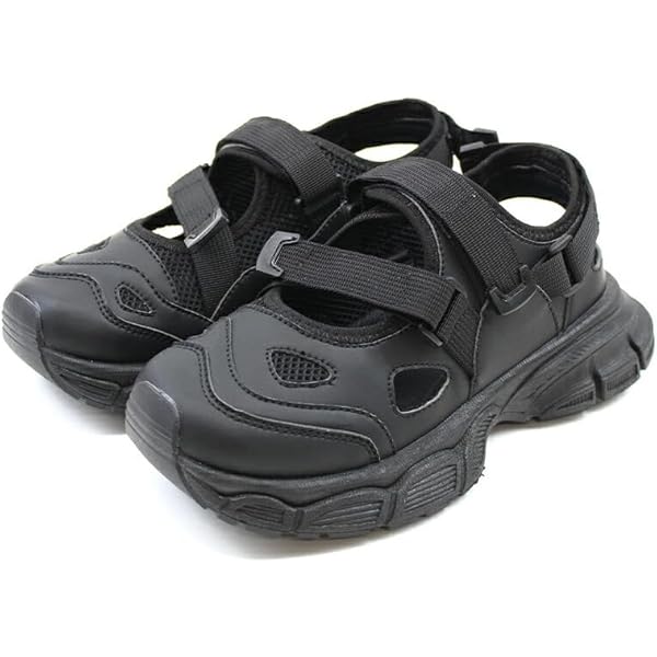 au ファッション [CCiNFR] レディース スポーツサンダル 厚底