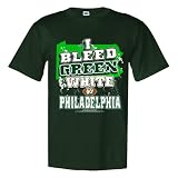 NFLユニセックスPhiladelphia Football " I Bleed Green andホワイト – Go Philadelphia」Tシャツ M グリーン
